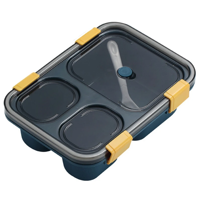 Portable Lunch Box Japanese Food Storage Container with Spoon