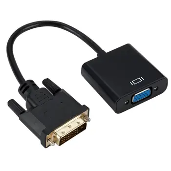 

Hannord DVI to VGA Converter Adapter DVI 24+1 25 Pin DVI-D to VGA Adapter Cable for TV PS3 PS4 PC Display 1080P