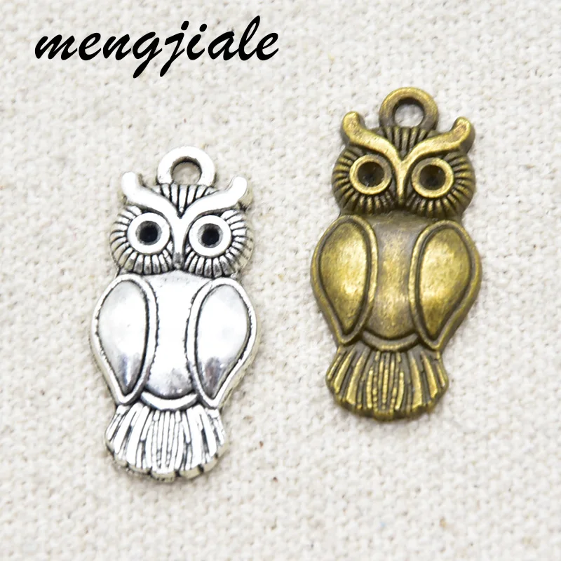 

10pcs Hot Sell Vintage Metal Cute Owl Charms Pendant For DIY Making Alloy Handmade Finding Jewelry