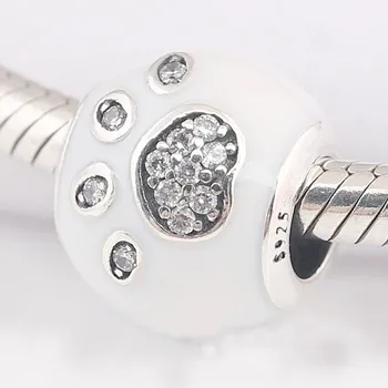 

Original Pave Enamel I LOVE MY DOG With Crystal Bead Fit 925 Sterling Silver Bead Charm Pandora Bracelet Bangle Jewelry