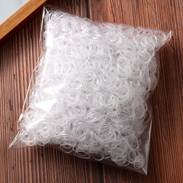2000pcs Girls Hair Bands Hair Accessories Nylon Rubber Band Elastic Headband Children Ponytail Gum Holder Bands Kids Ornaments opp bag-3