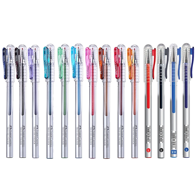 1 шт. Faber Castell настоящая гелевая цветная ручка 0 5/0 38 мм яркие цвета эскиз живопись