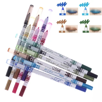 

12 Color Eyeliner Liquid Waterproof Easy To Wear Make Up Matte Eye Liner Blue Red Green White Gold Brown Eyliner