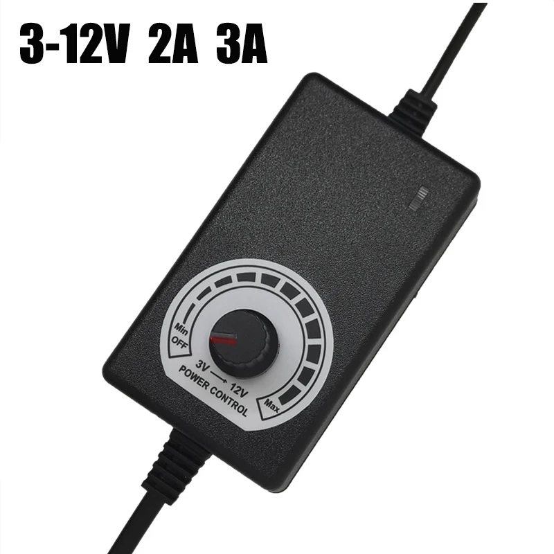 3V-12V Регулируемый адаптер с Дисплей из Напряжение DC 5.5x2.1/2.5 мм Питание штепсельная