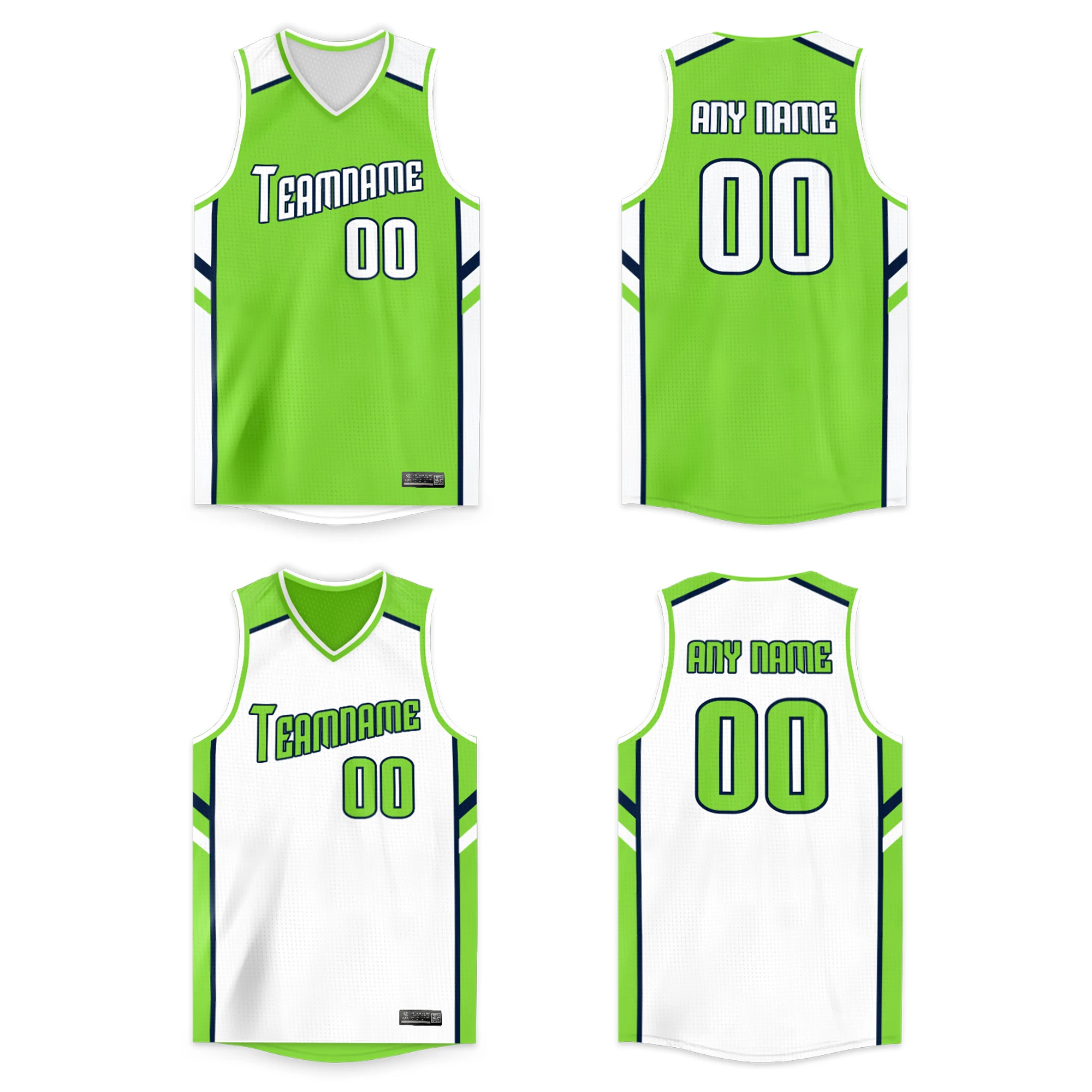 Custom Men Youth Basketball Jerseys Printed Reversible Mesh Performance Athletic Blank Team Uniforms for Sports 
