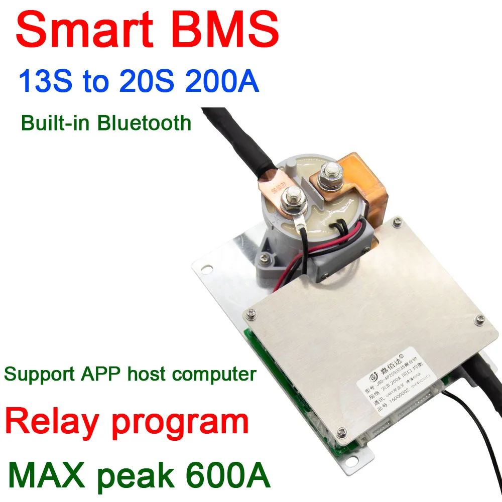 在庫有り送料無料 Jbd インテリジェントbms13 S s 0a Lifepo4保護ボード リチウムイオン Bluetoothアプリケーション付きバランス48v 60v 72v 16s 13s 14s 正規取扱店販売店 Marnimethod Com