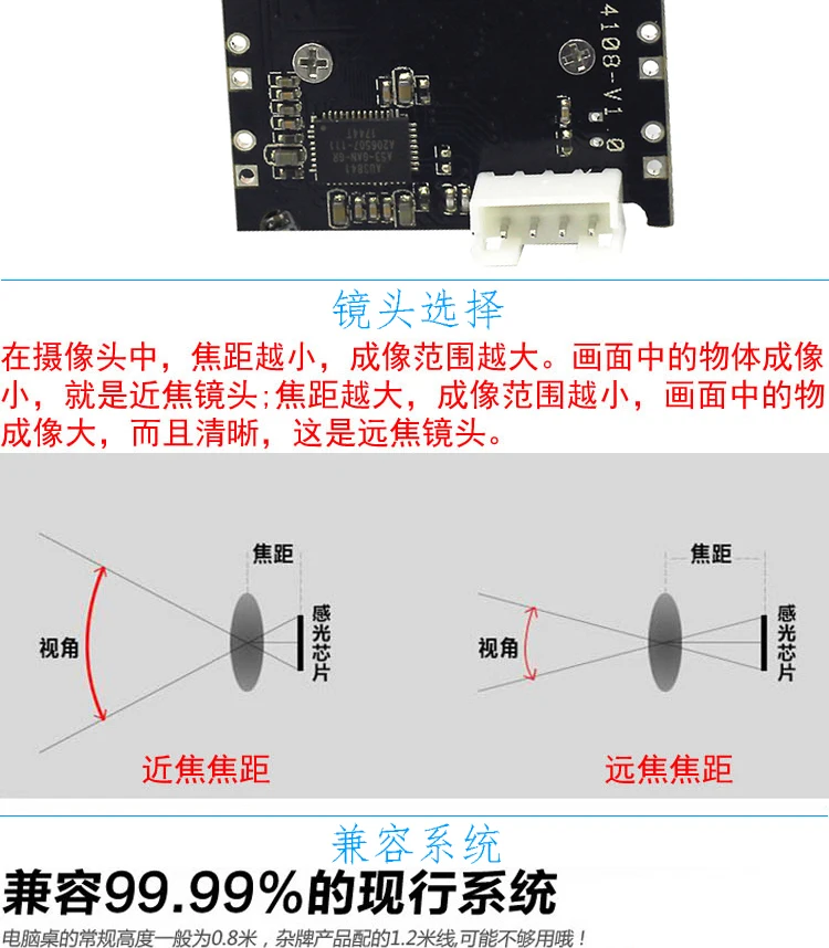 300000 широкоугольный модуль камеры высокой четкости модуль стандартный протокол UVC USB2.0 свободный привод распознавание лица