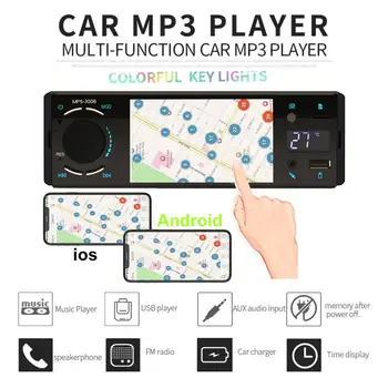 

4 Inch 1 Din Bluetooth Car Radio Mirror Link Temperature Display Touch Screen Video Player USB TF Handsfree A2DP Stereo System