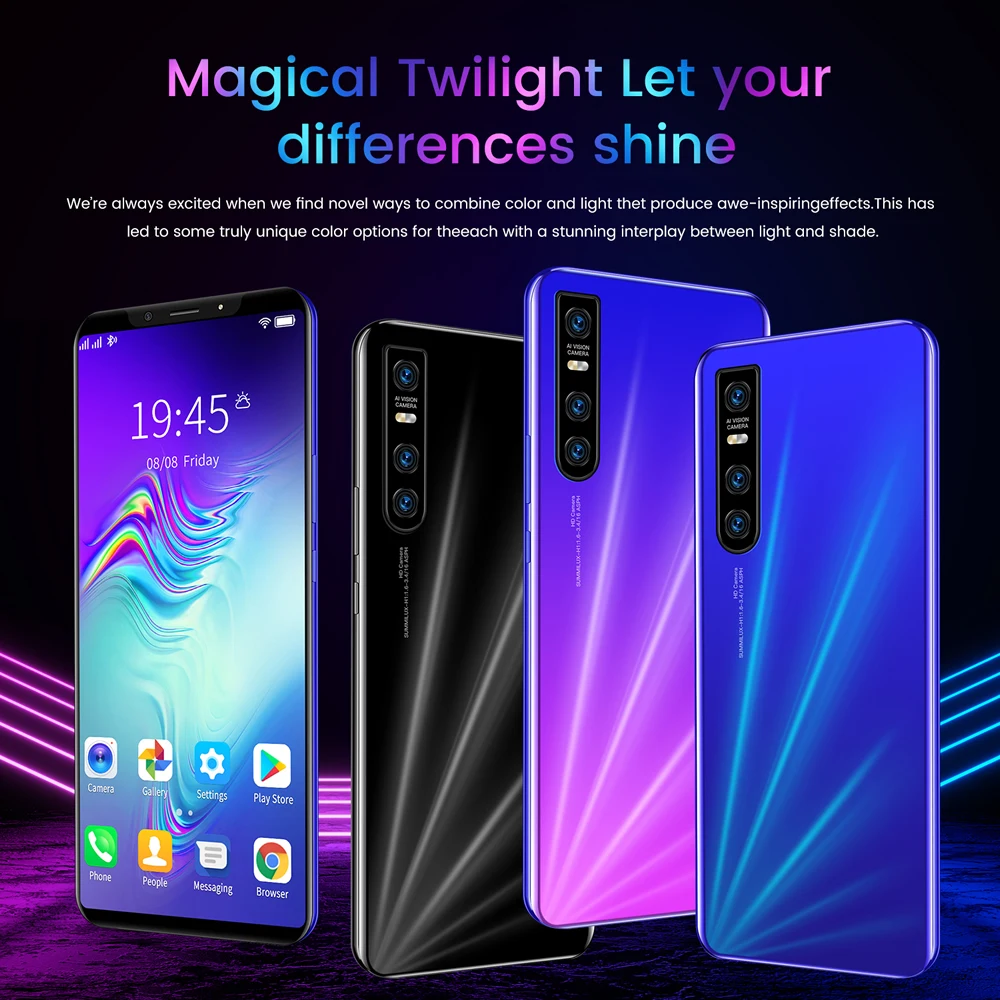 Mejor oferta teléfono inteligente Rugum V15 Pro 5,72 pulgadas Pantalla Completa Smartphone Android 4,4 1GB de RAM + 8GB desbloqueado teléfono móvil con doble Sim