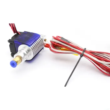 

3D Printer V5 J-head Hotend 12V 0.4mm nozzle with cooling fan all metal throat for 1.75mm Bowden/Wade Extruder E3D