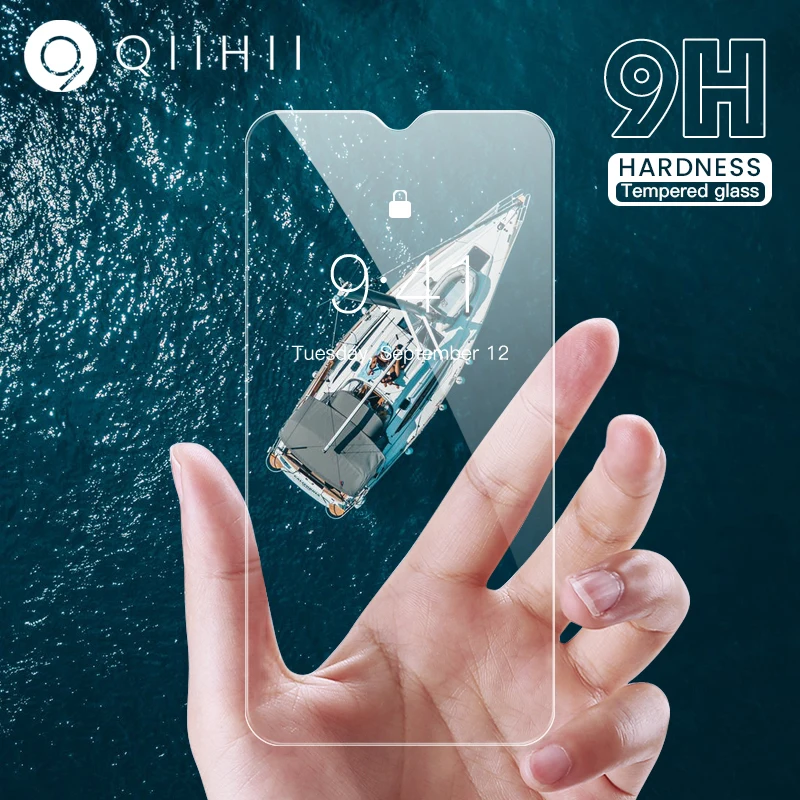 

QIIHII Screen Protector For Samsung A50 Glass A60 A70 A80 A90 Tempered Glass For Samsung Galaxy A40 A30 A20 A10 M40 M30 M20 M10