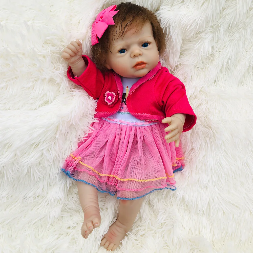 50 см 2" Bebe Reborn полное тело силиконовая кукла-младенец Bonecas Infantil Meninas Boneca Reborn Toys для Детская кукла Reborn Baby