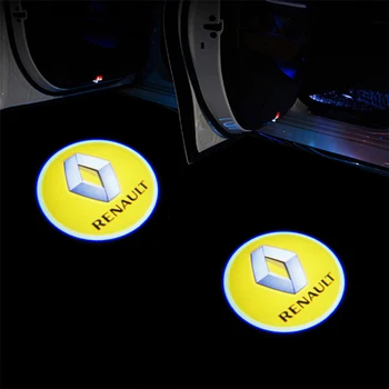 

2pcs Car LED LOGO Door Welcome laser Projector Shadow Light For Renault Captur Clio Duster Espace Koleos Logan Megane Laguna