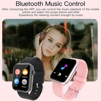 

Smart Watch with Blood Pressure, Blood Oxygen Monitor, Heart Rate Monitor, Full Touch Fitness Watch for Men Women Android & iOS