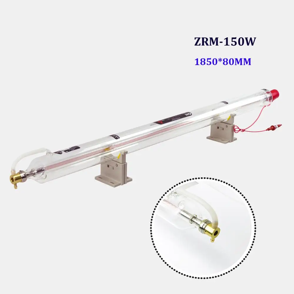 

Zurong co2 laser tube good stability 150W MAX POWER 155W glass co2 laser tube zrm-150 watt