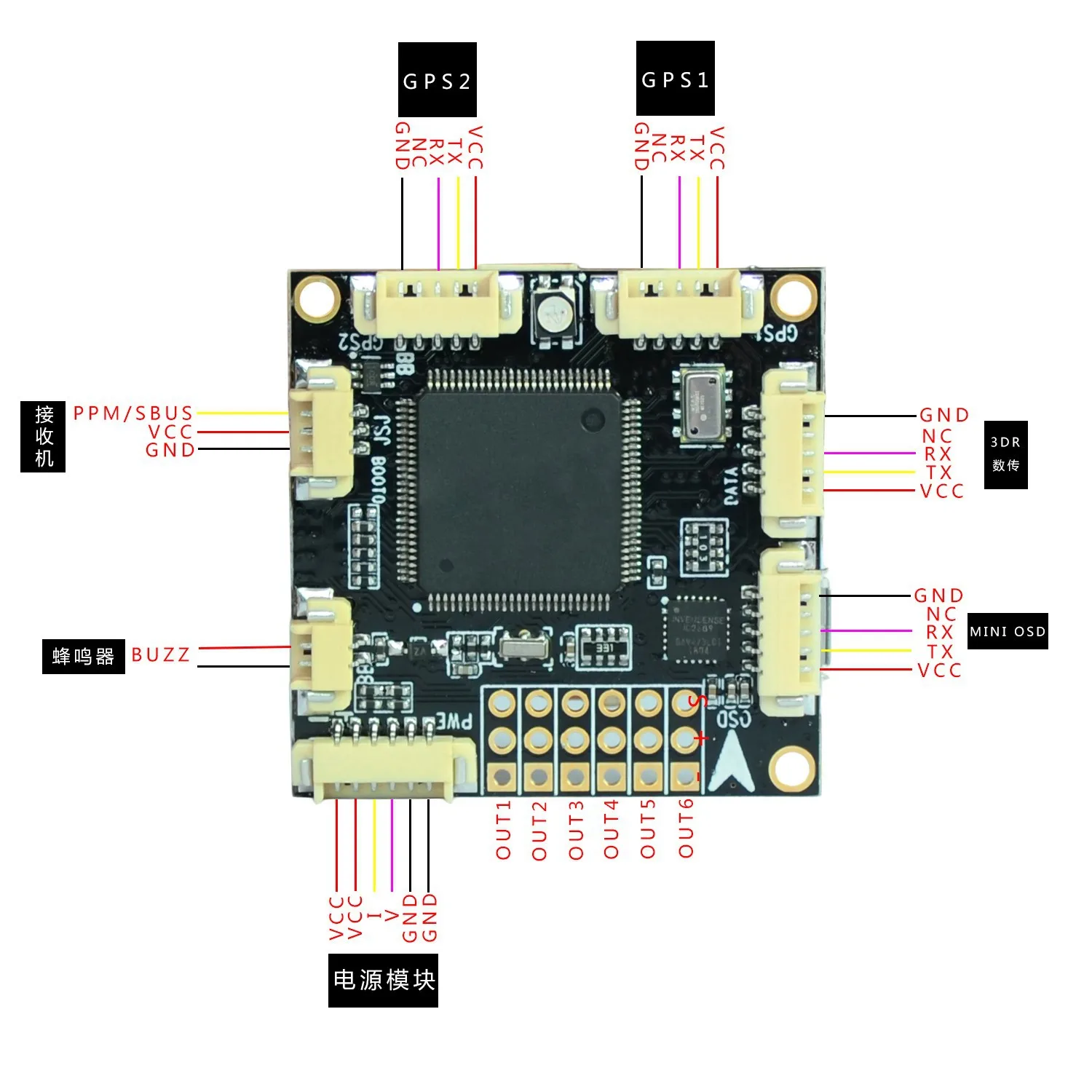 

Mini Pix Flight Control Model Airplane Four-axis Multi-Axis Unmanned Aerial Vehicle FPV Open Source Flight Control through Machi