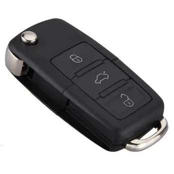 

Folding Design Car Remote Flip Key Shell Case Fob 3 Buttons Suitable For VW