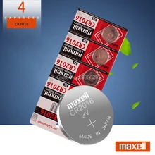 4pc para maxell qualidade cr2016 bateria de lítio 3v botão li-ion bateria relógio de pilha de moedas baterias cr 2016 dl2016 ecr2016 br2016