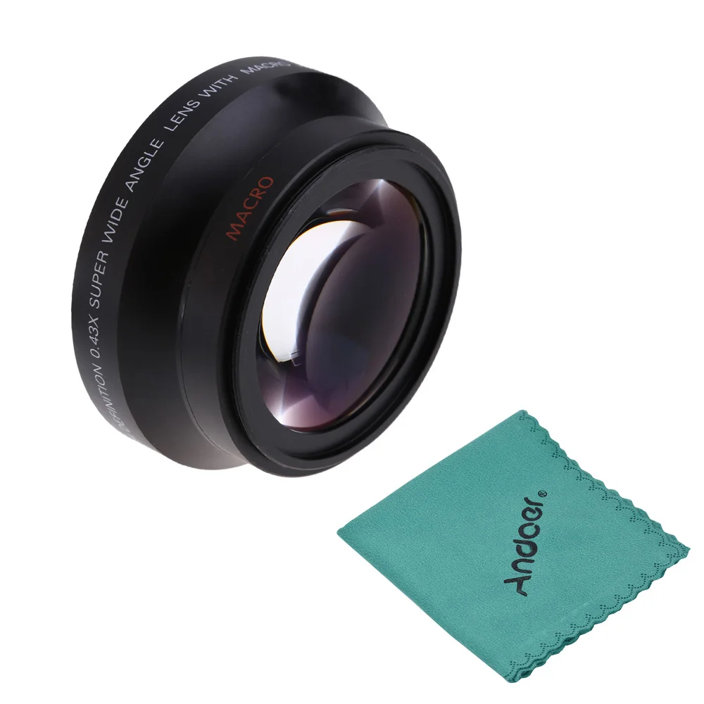 67 мм Цифровая камера HD 0 43 × широкоугольный объектив для Canon Rebel T5i T4i T3i 18 135 17 85 и Nikon