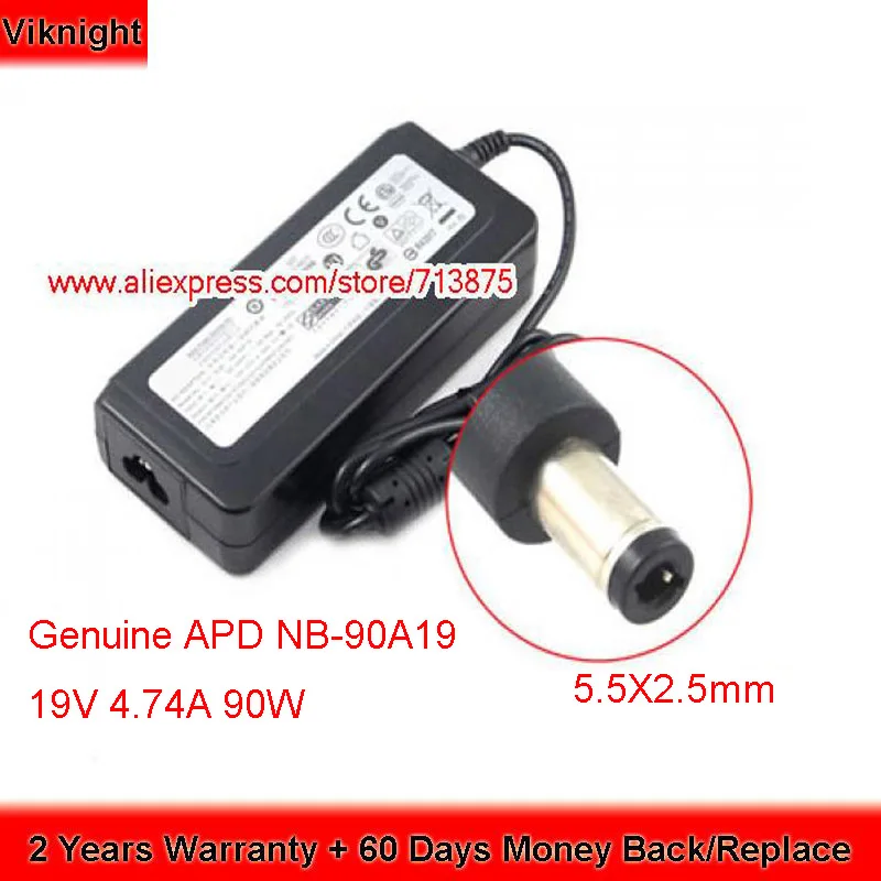 Genuine Asian Power Devices Inc. AC Adapter 19V 4.74A 90W NB90A19
