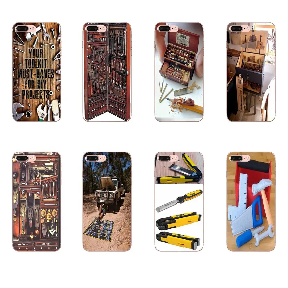 

Soft TPU Cover Cell Phone Cases For Xiaomi Redmi Mi 4 7A 9T K20 CC9 CC9e Note 7 9 Y3 SE Pro Prime Go Play Toolbox Toolkit Tools