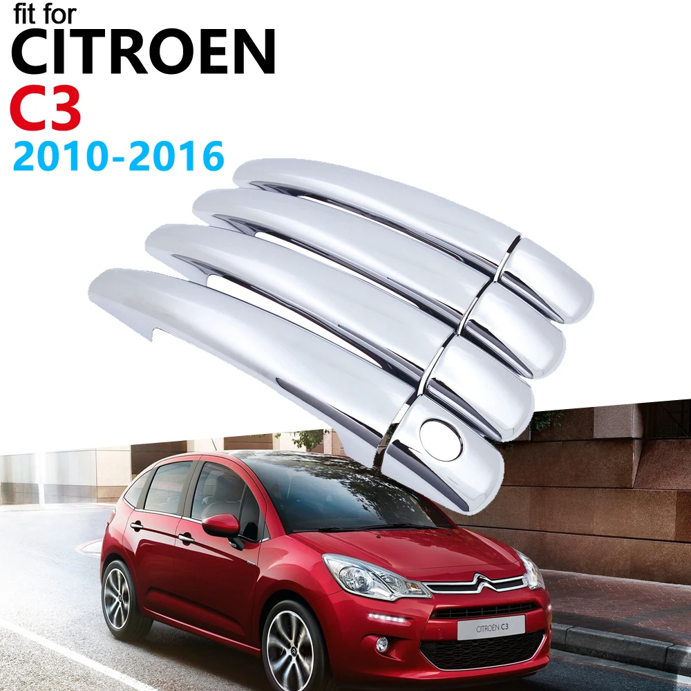 Роскошная хромированная накладка на ручку для Citroen C3 2010 ~ 2016 2011 2012 2013 2014 2015 MK2