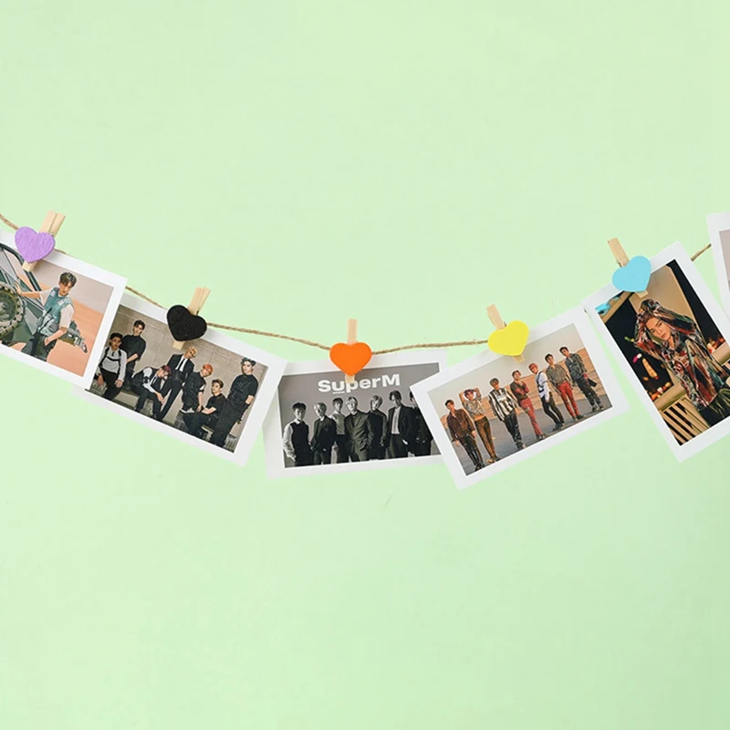 Kpop SuperM 1-й Мини альбом Lomo Card MARK TAEYONG BAEKHYUN LUCAS TEN KAI TAEMIN фото карты Зажимы пеньковая веревка болельщики подарки
