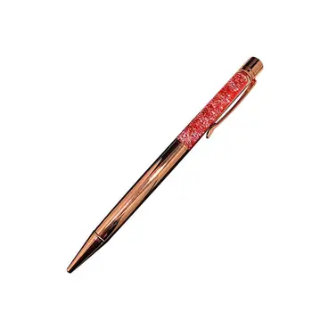 

1 Pcs Metal Ballpoint Pen School Office Writing Stationery Pen Office Gift Colorful Crystal Accessories Ballpoint Creative I4K0