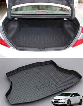 

Puou Non-Slip Waterproof For Honda CIVIC 2009-15 Mat Rear Trunk Liner Cargo Floor Tray Carpet Guard Protector Car Accessorie