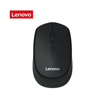 Lenovo M202 2.4GHz Wireless Mouse Office Mouse 4 Keys Mute Mice Ergonomic Design with 3 Adjustable DPI for PC Laptop Black Mice 1