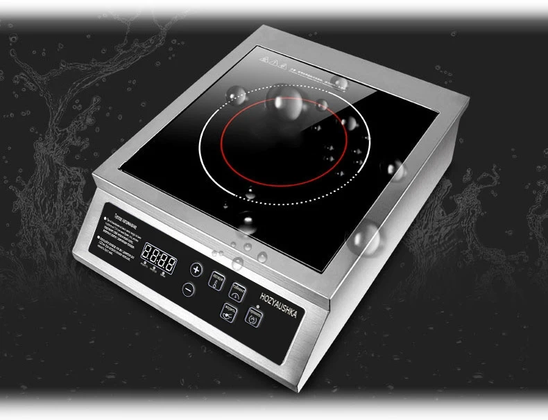 Induction cooker 3500W high-power large-size stainless steel flat key household and commercial fire boiler HOZYAUSHKA ATLS-35PB