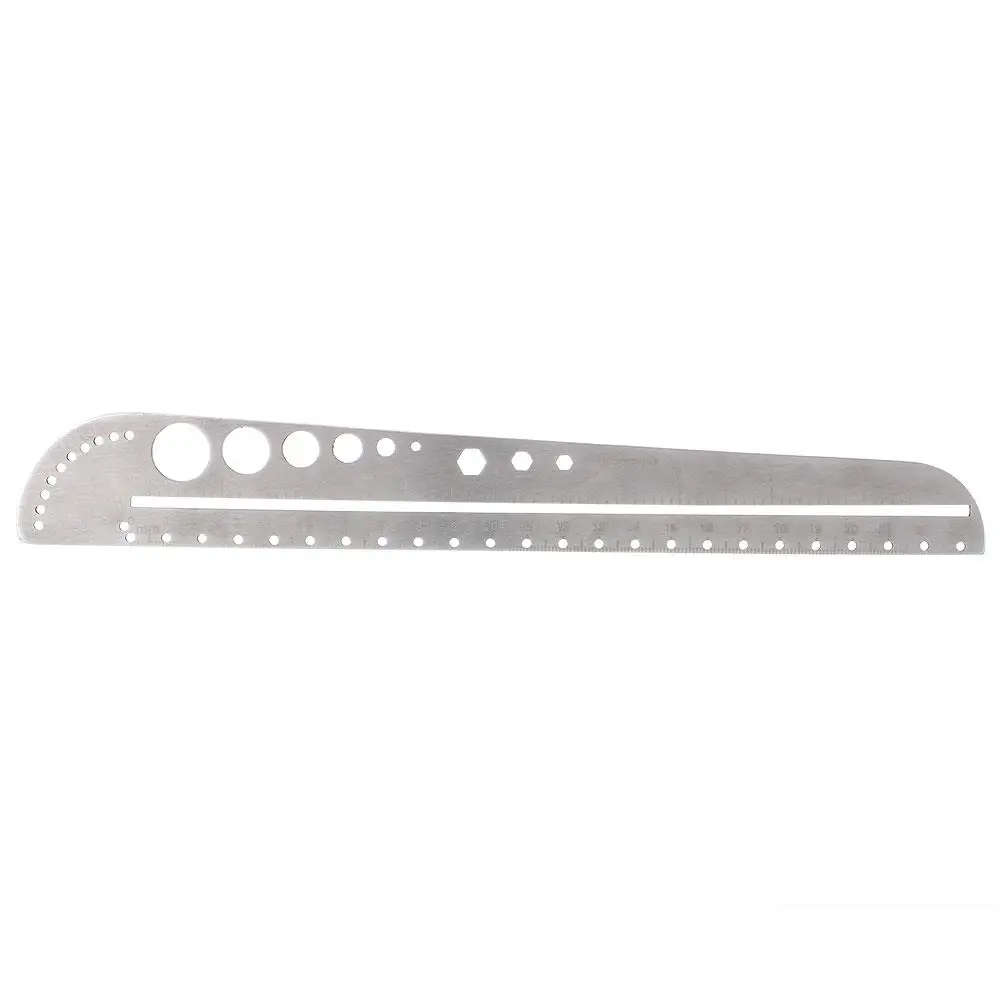 26.8CM Outdoor Ruler Metal Tool Journal Measurement Home&Amp; Garden Silver Iron Hiking Portable Recurve Large Size Camping