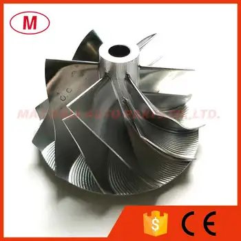 

RHF55 43.40/56.03mm 6+6 blades High PerformanceTurbo Billet compressor wheel/Aluminum 2618/Milling wheel for VR38DETT Twin Turbo
