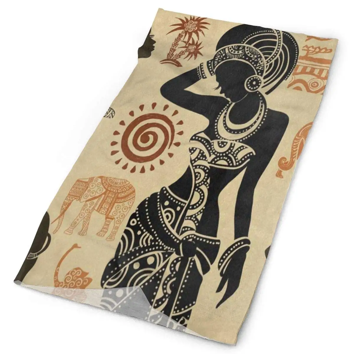 

Headband African Women Lion Elephant Camel Outdoor Scarf Mask Neck Gaiter Head Wrap Sweatband Sports Headwear