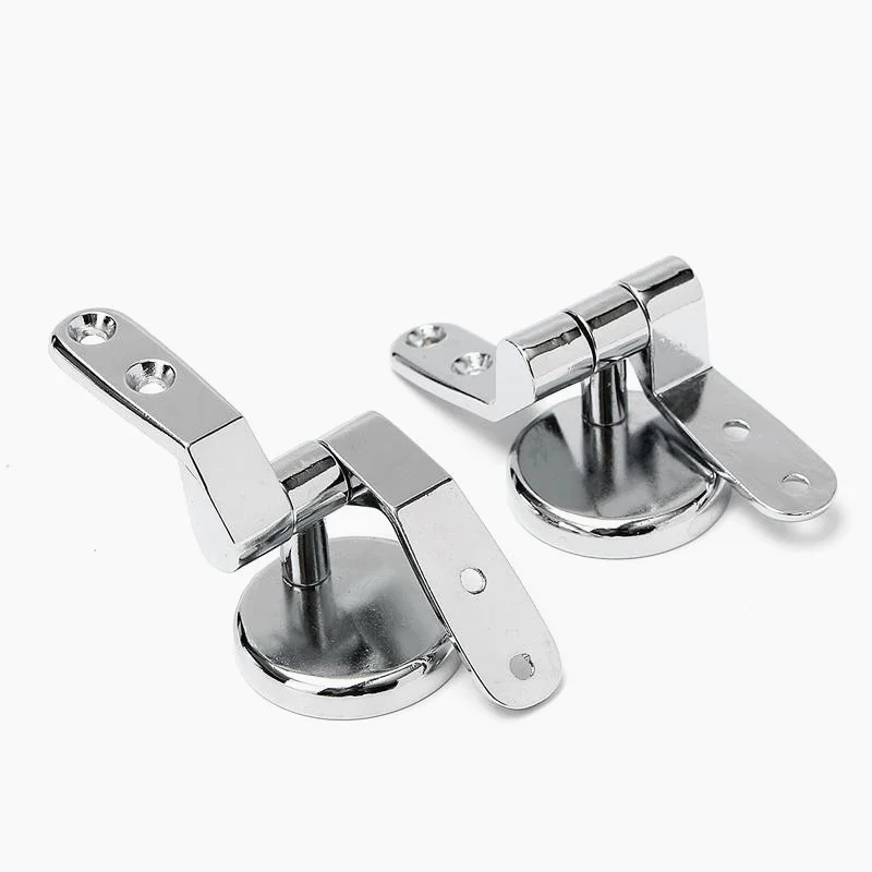 Zinc Alloy Replacement Toilet Seat Cover Hinge Fittings Mountings Top Toilet Seats Lid Hinges