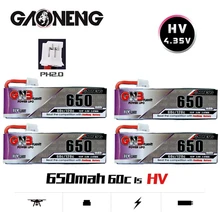 1-5 pces gnb max 120c hv lipo bateria 1s 650mah 3.8v 60c/120c com plugue ph2.0 para tinyhawk snapper7 e010 m80s tiny7 beta85 zangão