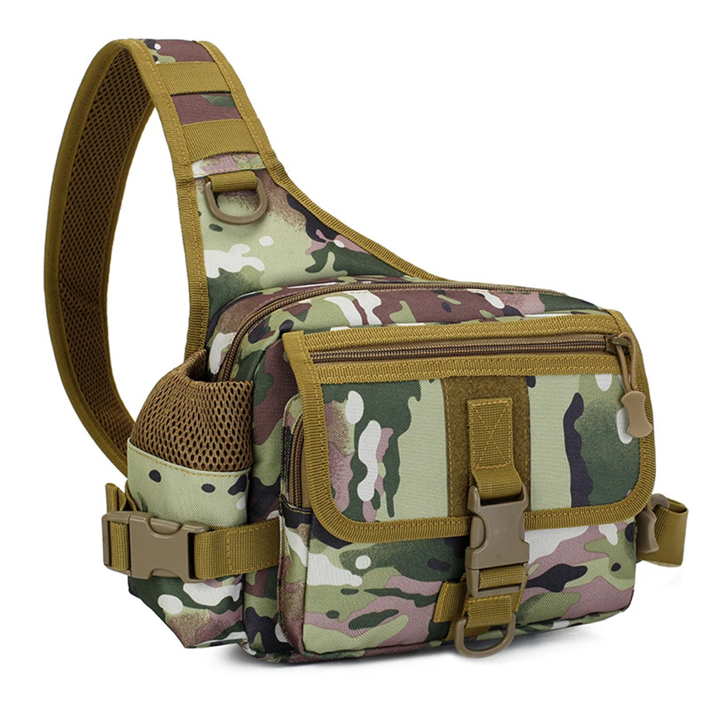 Открытый военный рюкзак Водонепроницаемый тактический рюкзак спортивный нагрудный слинг сумка на плечо Кемпинг Треккинг Рыбалка Охота сумки - Цвет: CP