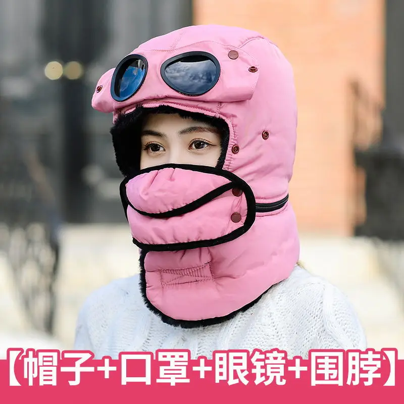 C9 НОВАЯ шапка для мужчин и женщин, теплые зимние толстые очки lei feng, шапка для велоспорта, ветрозащитная зимняя уличная шапка для пожилых людей - Цвет: C9