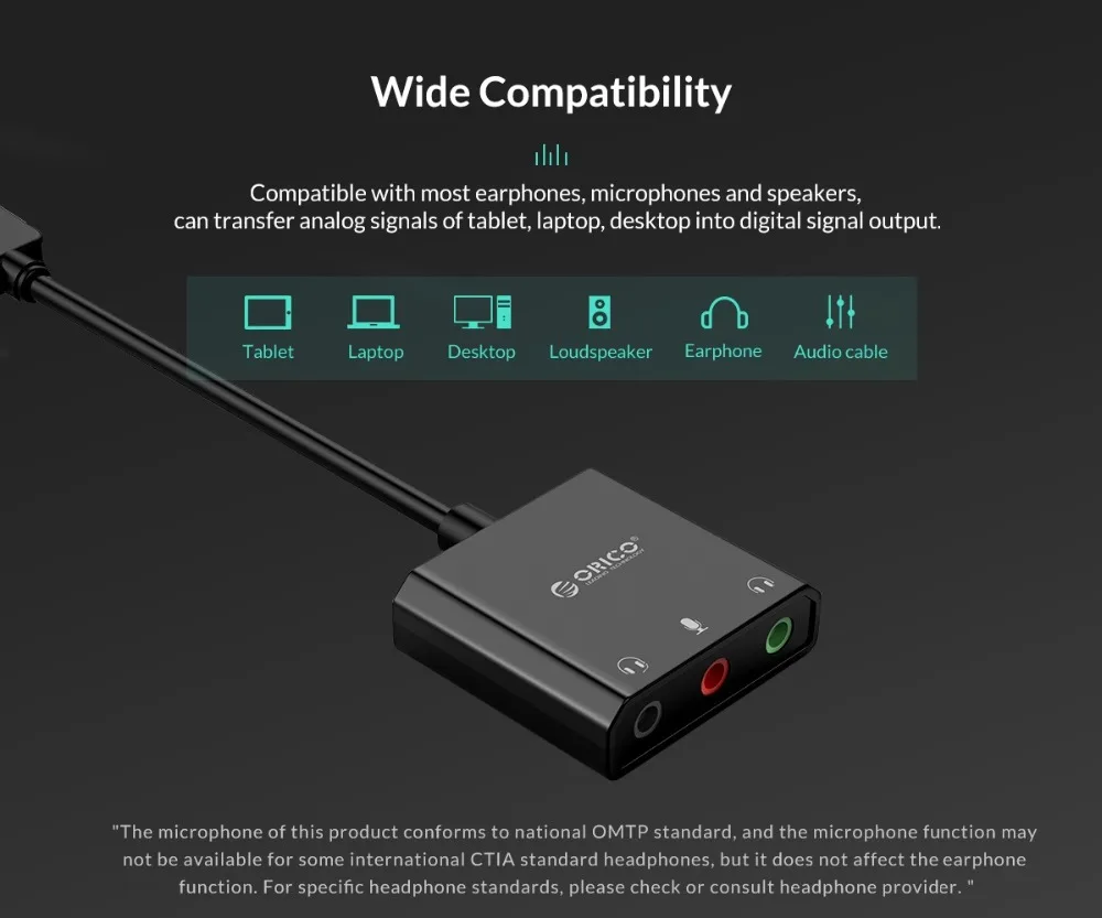 son externe usb avec interface audio et port adaptateur jack réglage du volume muet