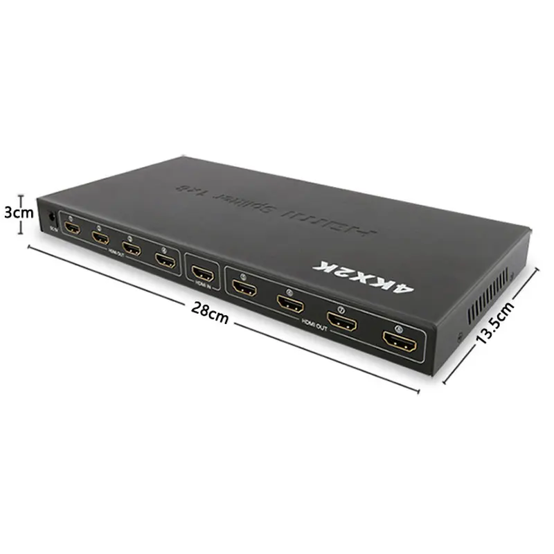 HDMI концентраторы поддержка 4K* 2K 30HZ HDMI сплиттер 1*8 один вход восемь выход HDMI сплиттер распределитель Adpater HDMI1.4 для HDTV DVD