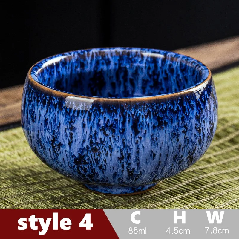 85ml Tea Set Teaware  Tea Set Cup Ceramic Chinese Style Tea Cup Set  Gongfu Tea Set  Colorful Glazed Tea Set