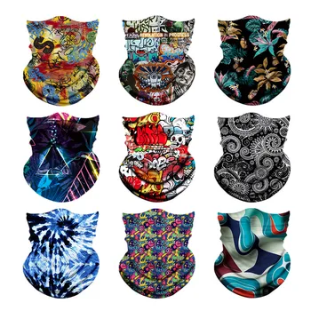 

Ayliss Seamless Bandana Rave Headband Scarf Neck Gaiter Headwrap Neckwarmer Balaclava Outdoor Cycling Motorcycle