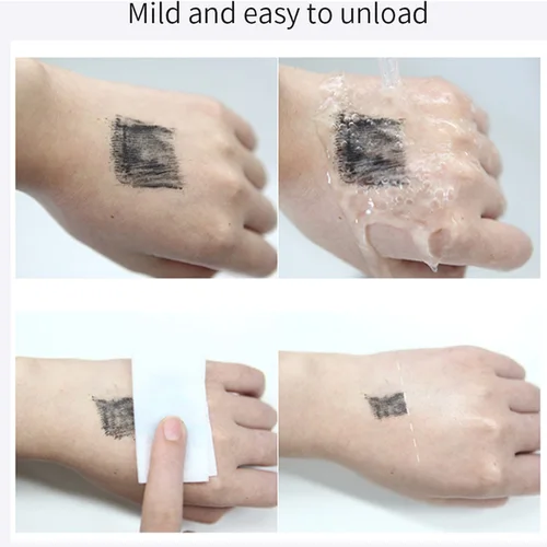 QIBEST 블랙 마스카라 속눈썹 마스카라 4D 실키 속눈썹 연장 속눈썹 메이크업 방수 마스카라 볼륨 아이 화장품 3