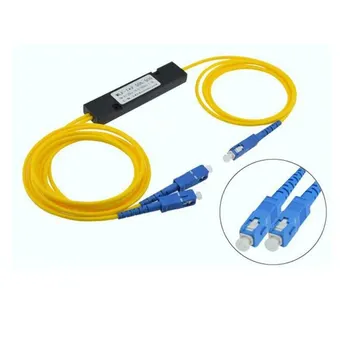 

SC UPC MINI PLC 1X2 Single mode LC fiber optic splitter 1x2 SC UPC plc splitter/ 1x2 plc Fiber splitter