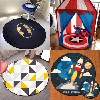 

round Carpet Nordic-Style Hanging Basket Glider Mat round Mat Computer Chair Swivel Chair Mat Bedroom Bedside Blanket