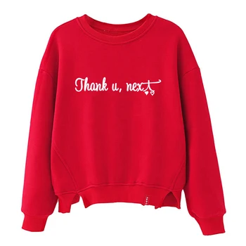 

girls sweatshirt ariana grande thank u next women spring fall ladies hoodies korean clothes streetwear womens print sweatshirts