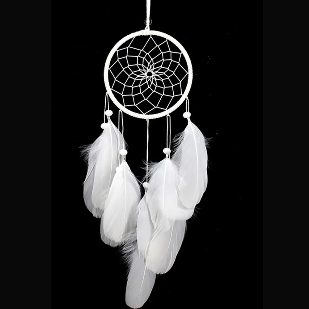 

Indian Handmade Dream Catcher White Sincere Weaving Catching Up The Dream Fashion for Home decor