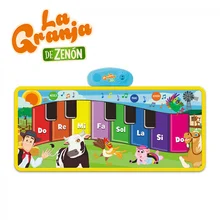 La Granja De zeon – tapis De Piano Musical pour enfants, tapis De jeu pour clavier De piste De danse, tapis électronique pour filles et garçons, couverture tactile d'animal
