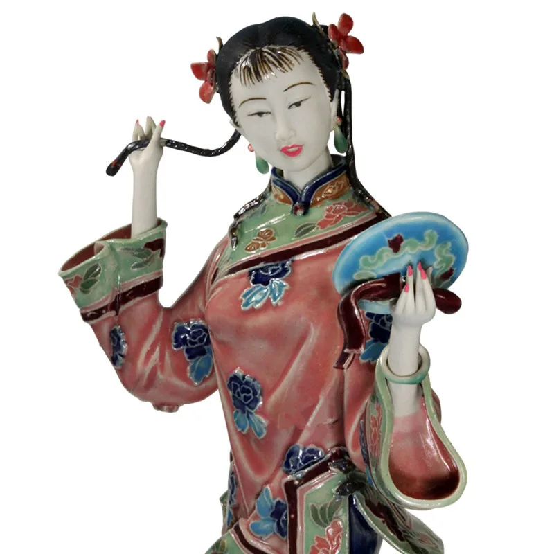  Ceramics Craftwork Home Decorations Figures Statue Classical Beauty Figurines Bedroom Bedside Table - 4000039385500