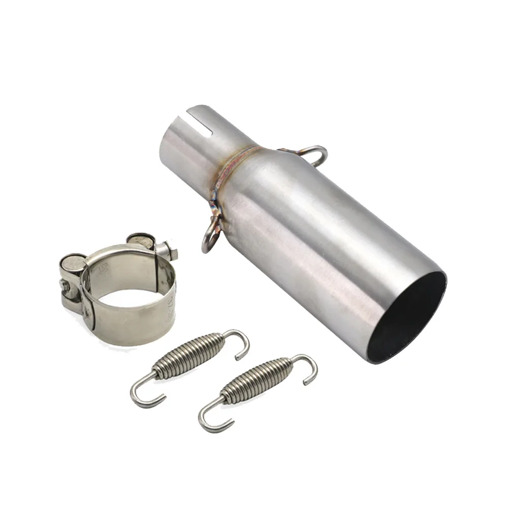 ZSDTRP Slip-On Motorcycle Exhaust Muffler with Middle Link Pipe